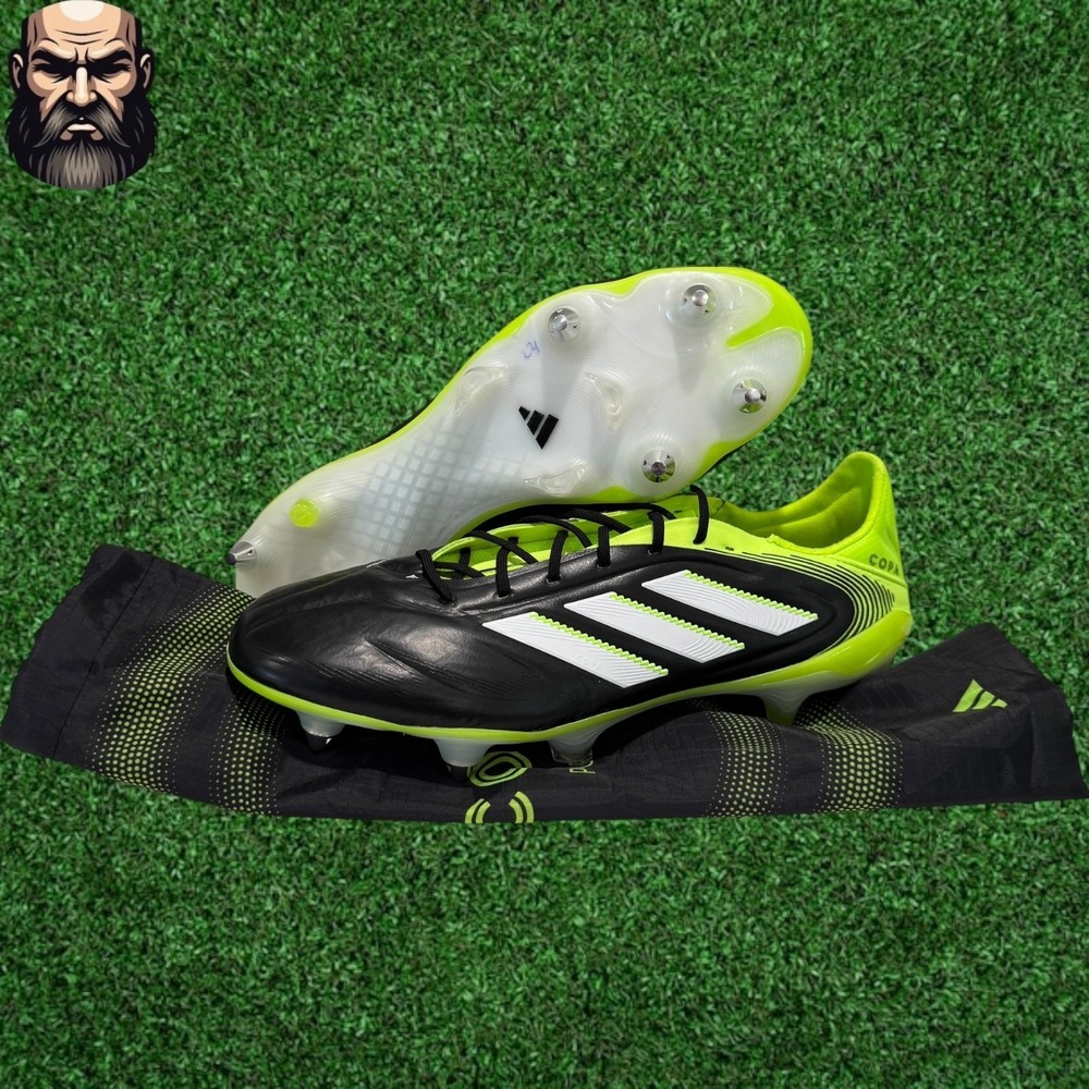 Adidas Copa Pure 3 Elite SG Core Black Lucid Lemon Cleats JR2822 Men's Size 10